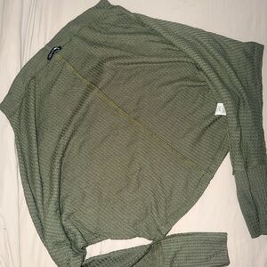 Fashion Nova Olive Green Blouse & Black Blouse